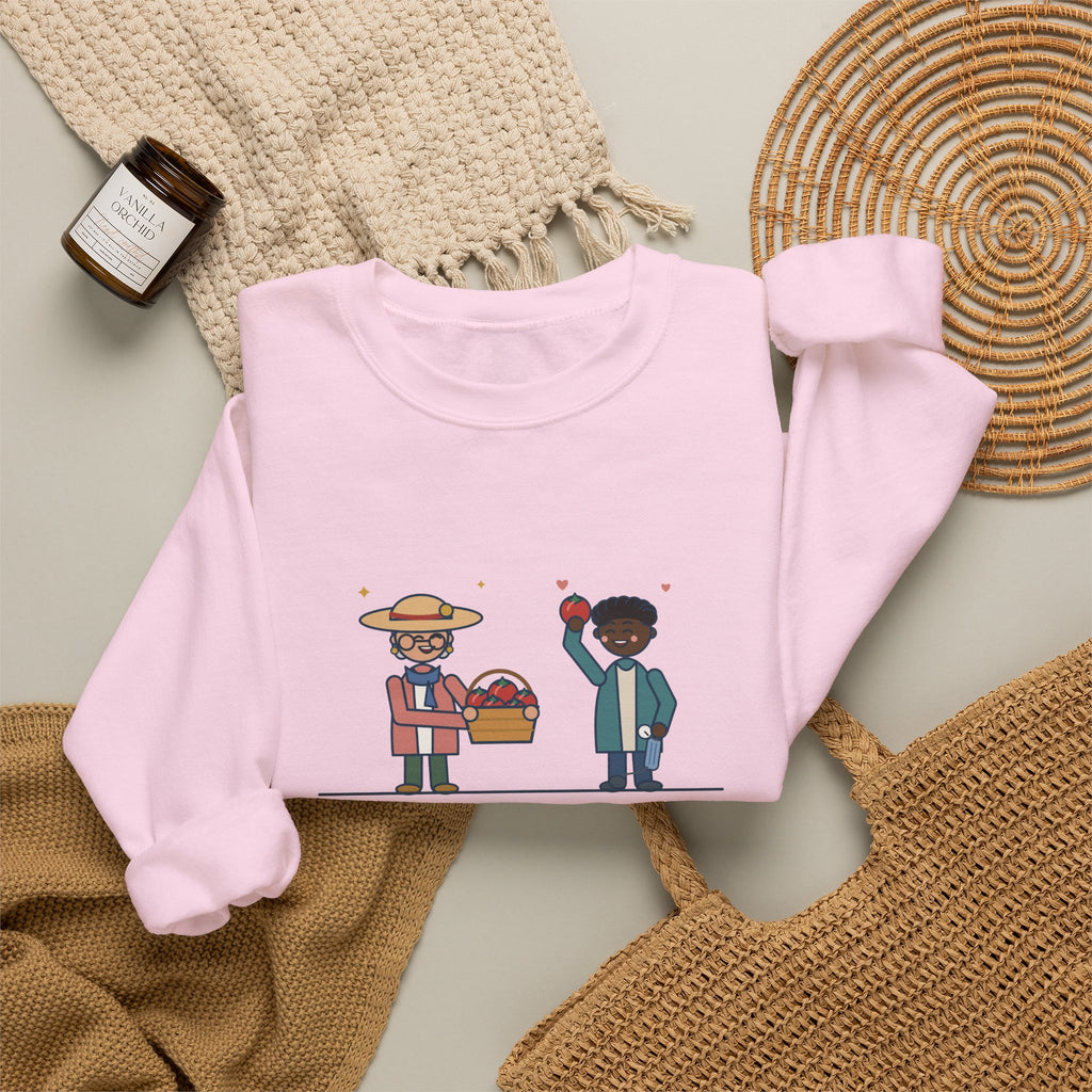 Geriatric Primary Care Nurse Crewneck Sweatshirt - Checkup Day Garden Tomatoes Gift