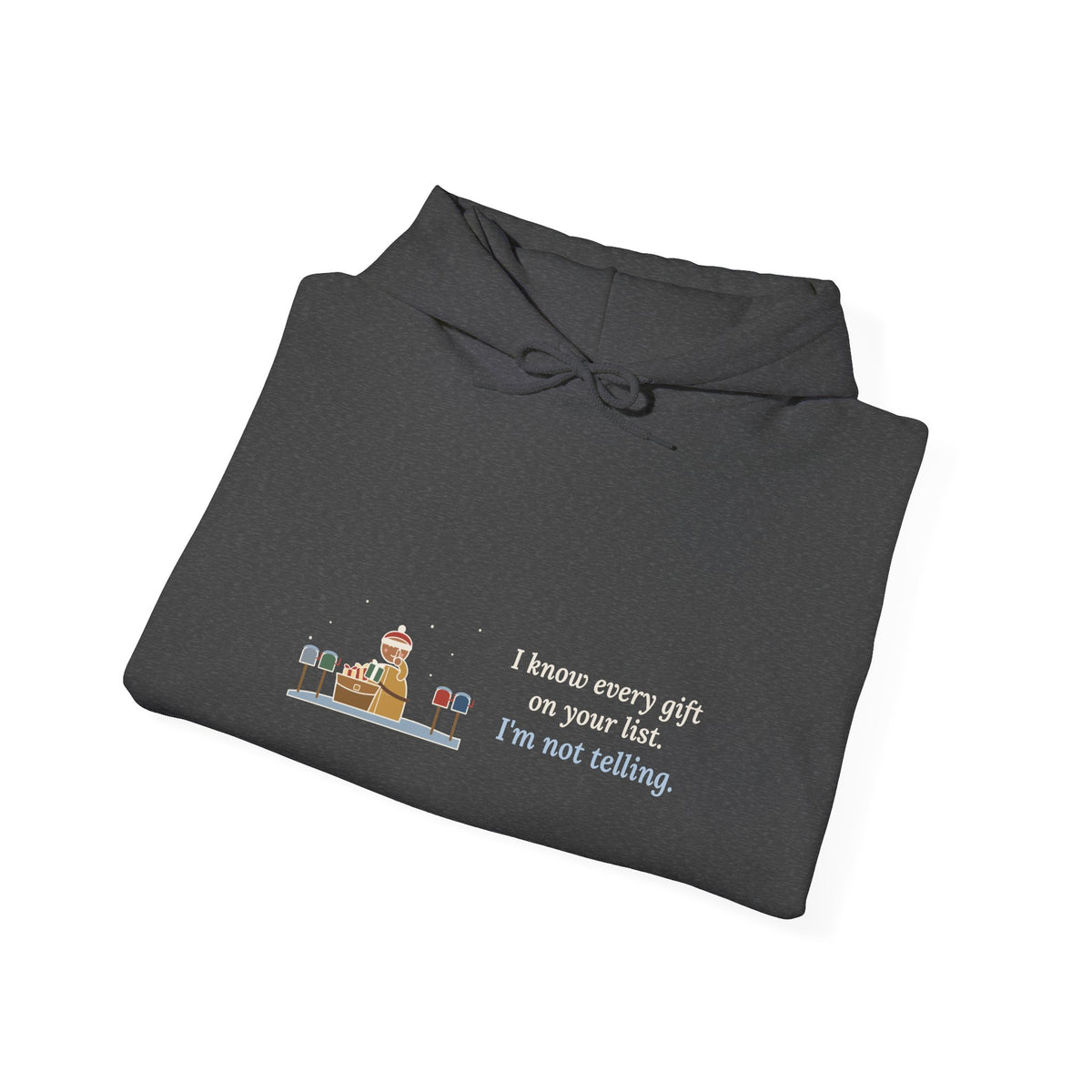 Mail Carrier Hoodie - I Know Every Gift on Your List. I'm Not Telling. Holiday Route Gift