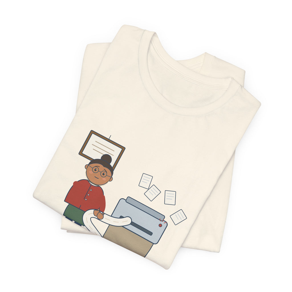 Public Library Librarian T-Shirt - Master's Degree. Printer Duty. Funny Library Tee