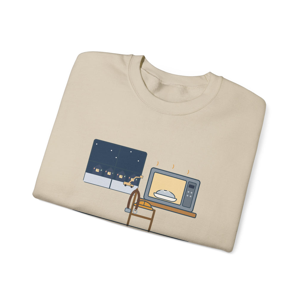 Lineman Crewneck Sweatshirt - Christmas Dinner, Reheated. Your Lights Stayed On.