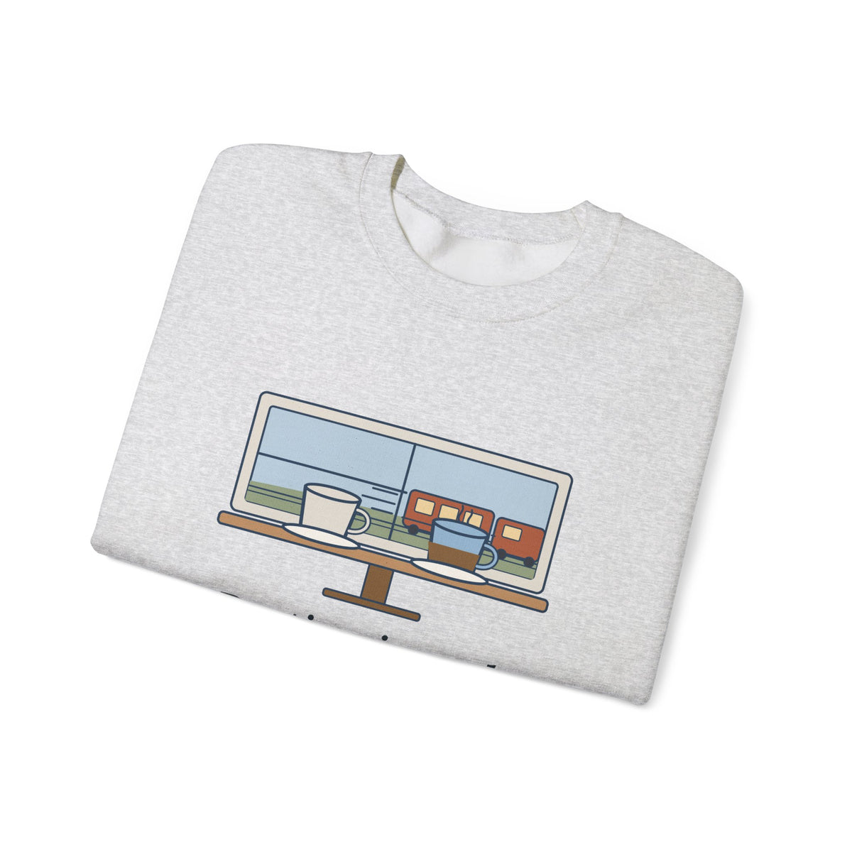 Parting Is Such Sweet Sorrow Sweatshirt, Literary Shakespeare Quote Crewneck with Cafe Window