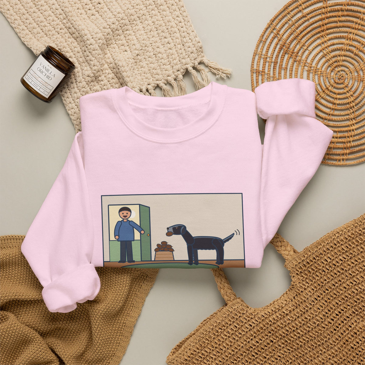 Flat-Coated Retriever Sweatshirt, Turned Ten This Year, Still Brings a Pinecone to the Door Every Time, Funny Homecoming Crewneck