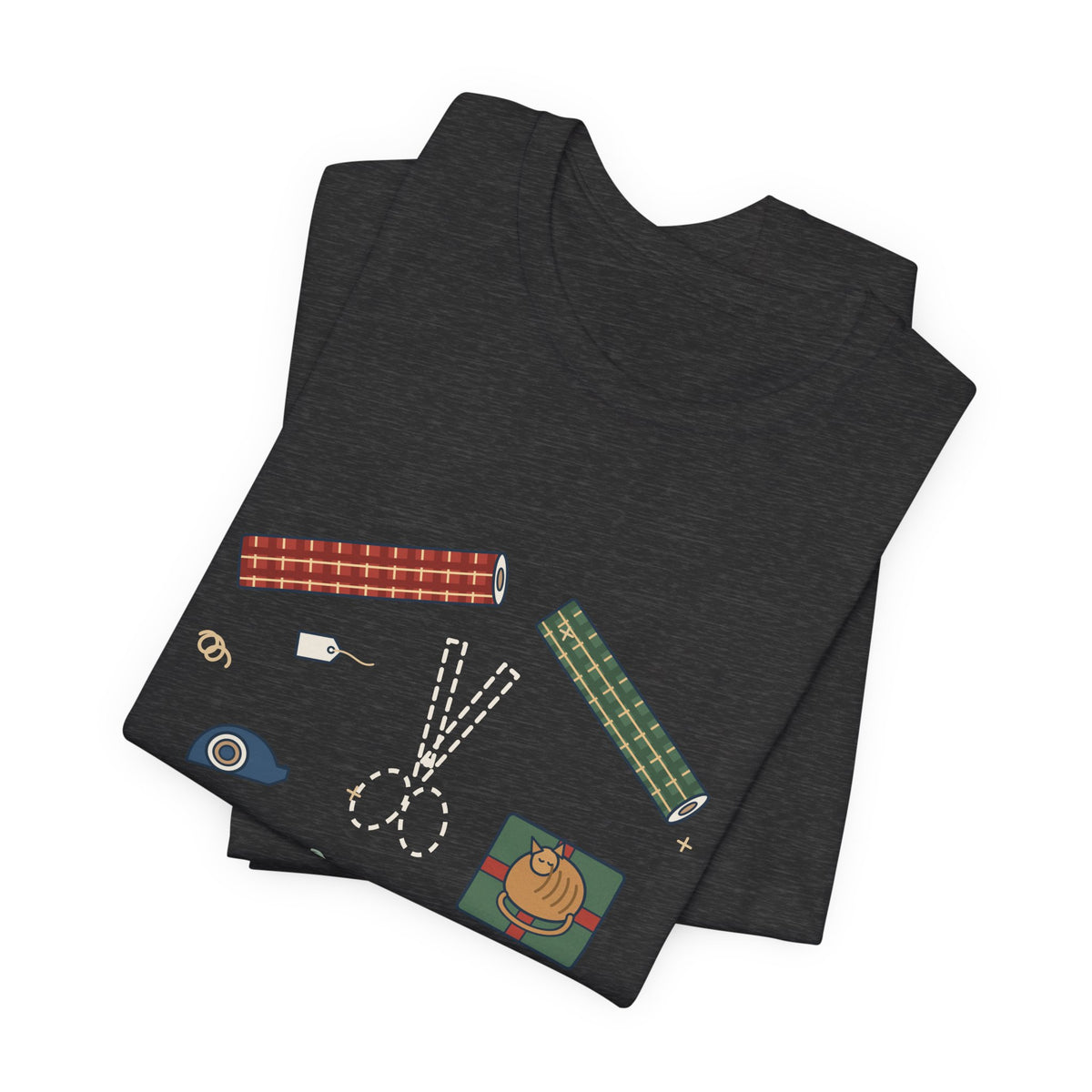 Funny Christmas T-Shirt - Who Has the Scissors? Gift Wrapping Tee
