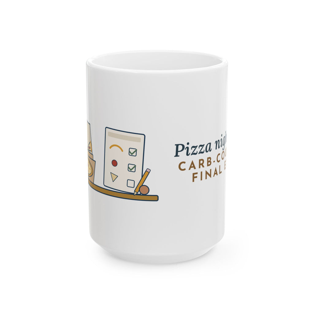 Large 15oz Diabetes Nurse Educator Mug - Carb-Counting Final Exam Pizza Night Gift