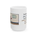 Four Dog Beds in the House, Sleeps on My Left Slipper 15oz Mug, Large Funny Yorkipoo Coffee Mug