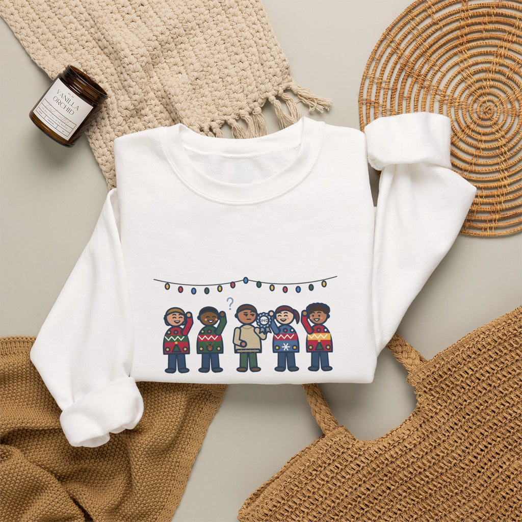 Holiday Sweater Party Sweatshirt, Wore My Regular Winter Sweater, Won Second Place, Funny Party Lineup Crewneck