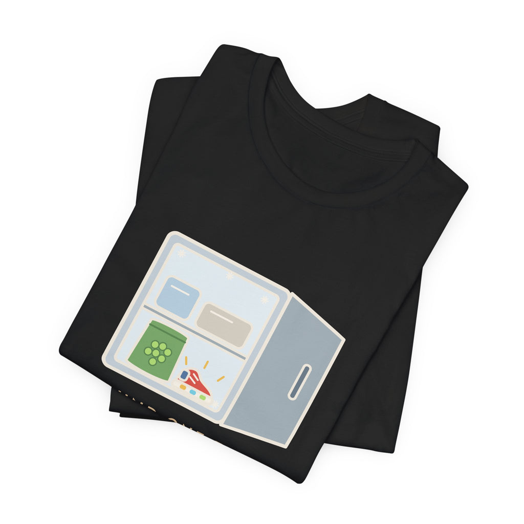 Funny Toddler Parent T-Shirt - Found One Tiny Shoe in the Freezer, Next to the Peas