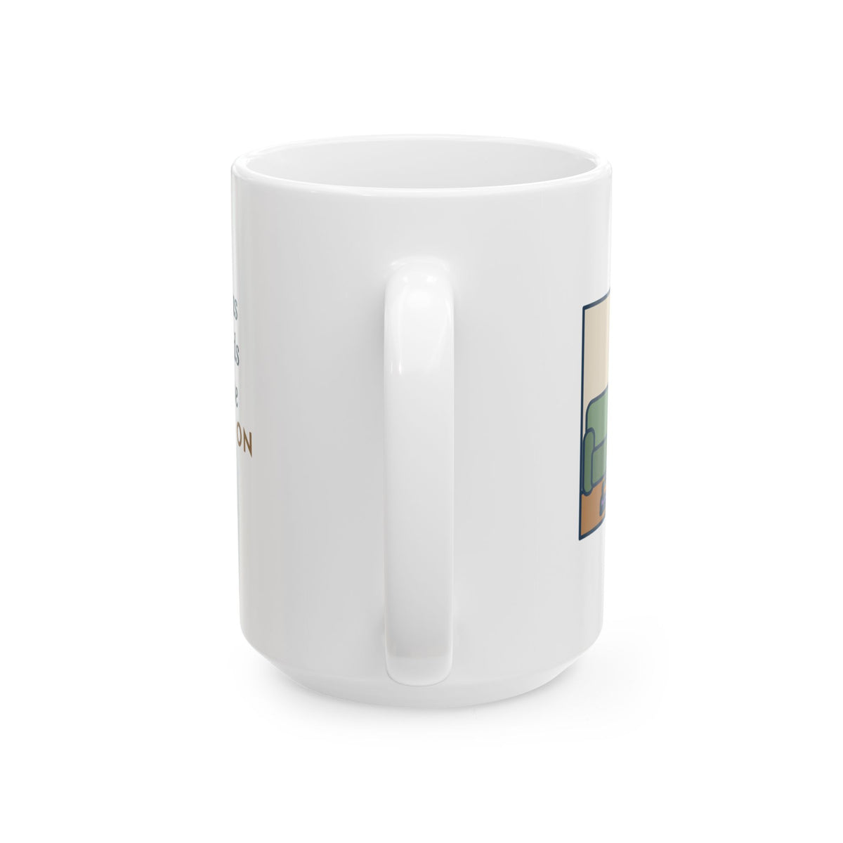 Four Dog Beds in the House, Sleeps on My Left Slipper 15oz Mug, Large Funny Yorkipoo Coffee Mug