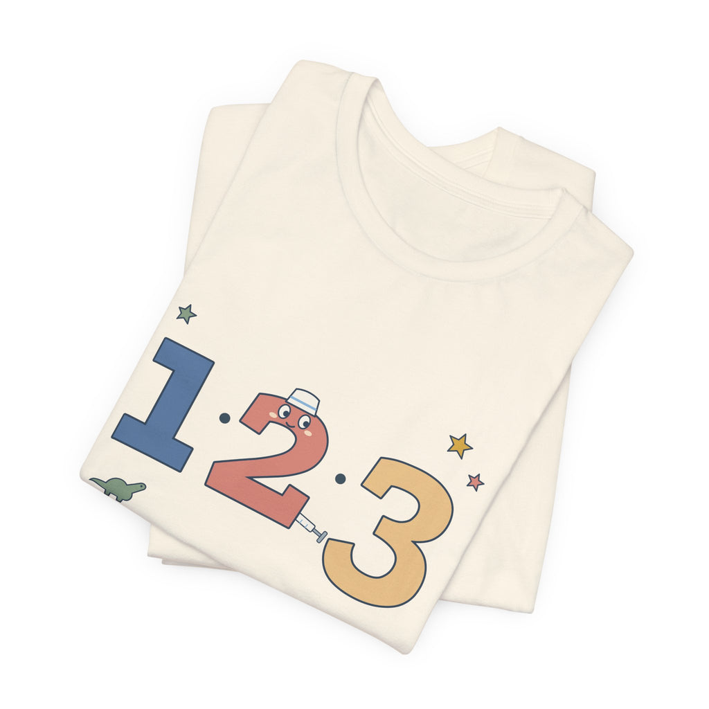 Pediatric Nurse T-Shirt - We Go on Three. I Go on Two. Funny Peds Nurse Tee