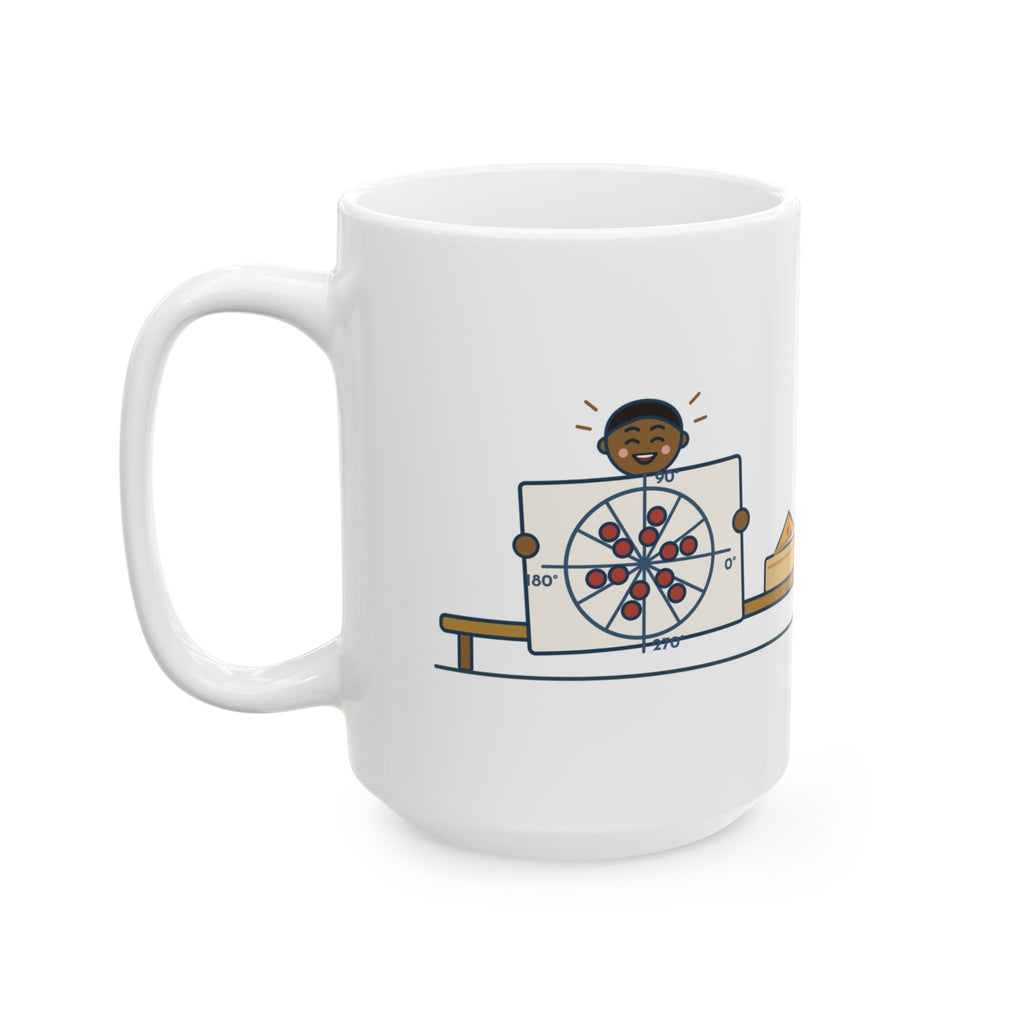 Large 15oz Precalculus Teacher Mug - Unit Circle Pepperoni