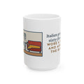 At Sixty-Five Degrees, Wore a Sweater and Asked for the Blanket 15oz Mug, Large Funny Italian Greyhound Coffee Mug