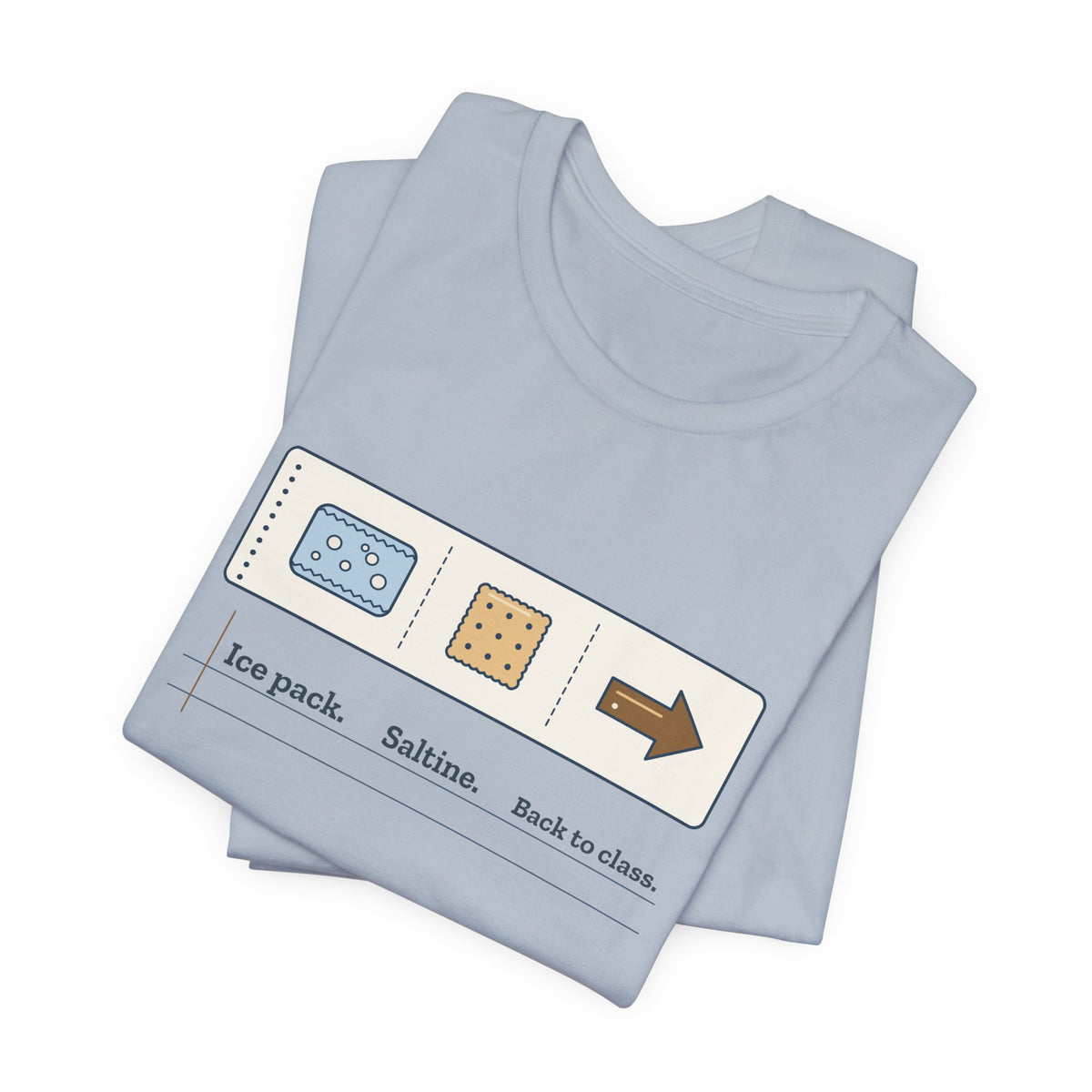 School Nurse T-Shirt - Ice Pack. Saltine. Back to Class. Funny Nurse Tee