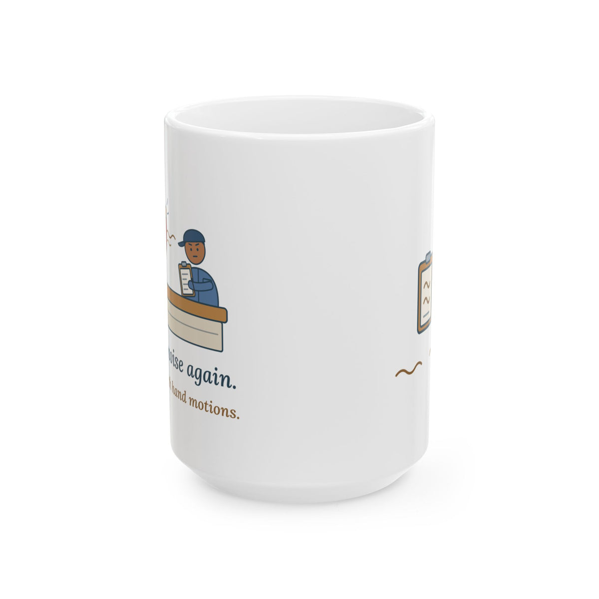 Large 15oz Auto Mechanic Mug - Do the Noise Again. Slower, With Hand Motions. Shop Gift