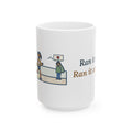 Ran It Slow. Ran It Anyway. 15oz Mug, Large Running Coffee Mug with Turtle Pace