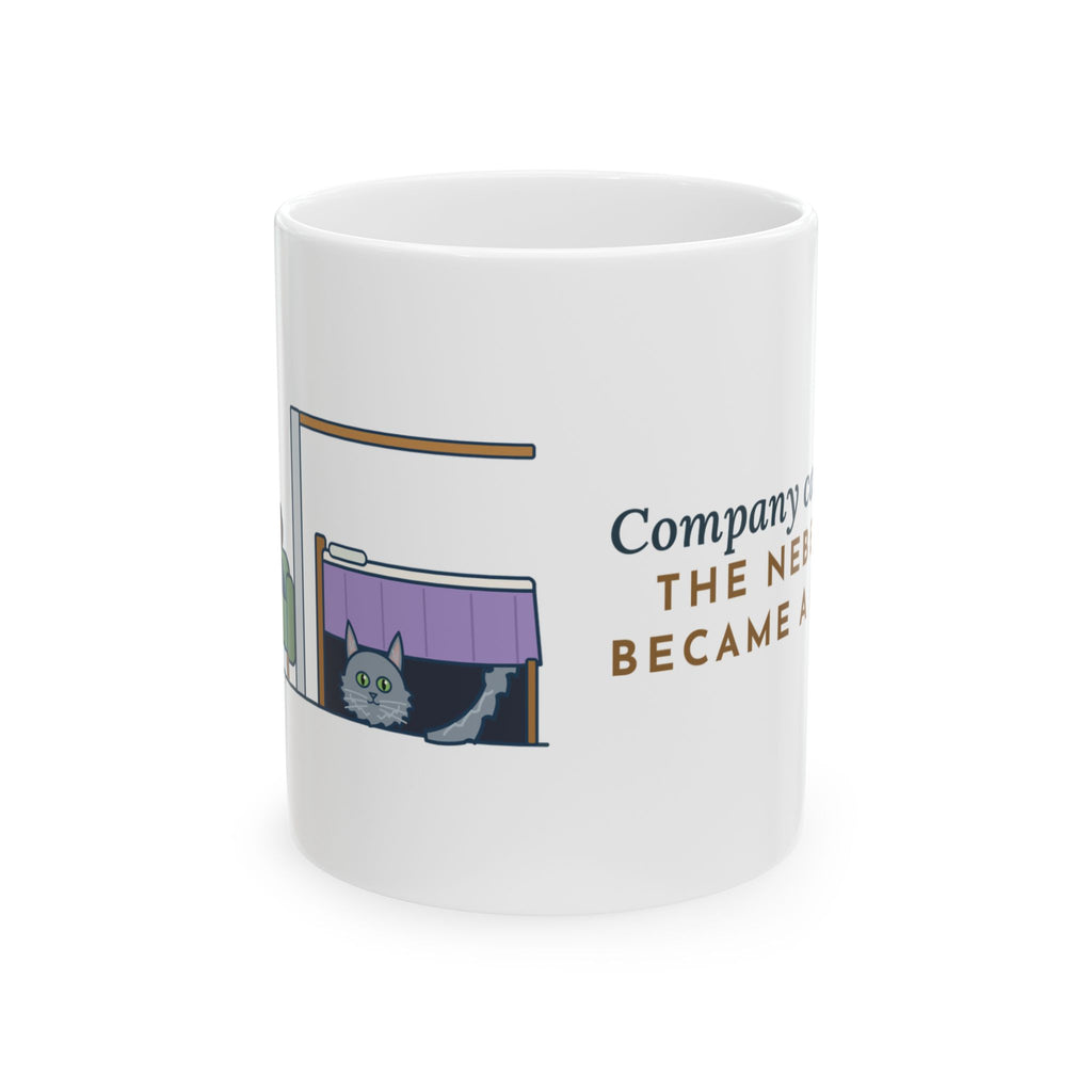 Nebelung Cat Coffee Mug 11oz - Company Came Over. The Nebelung Became a Rumor.