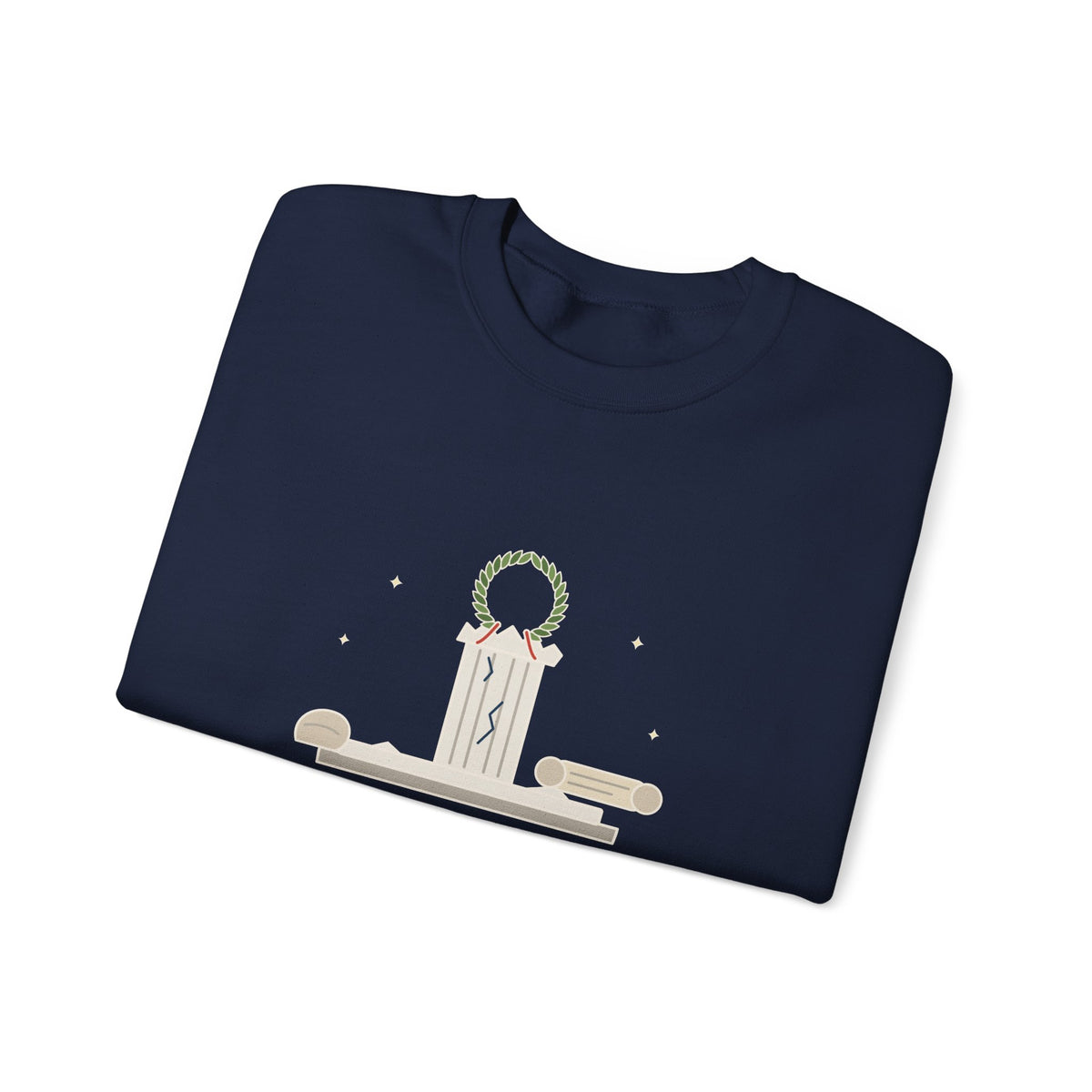 Beware the Ides of March Sweatshirt, Humor Shakespeare Quote Crewneck with Laurel and Column