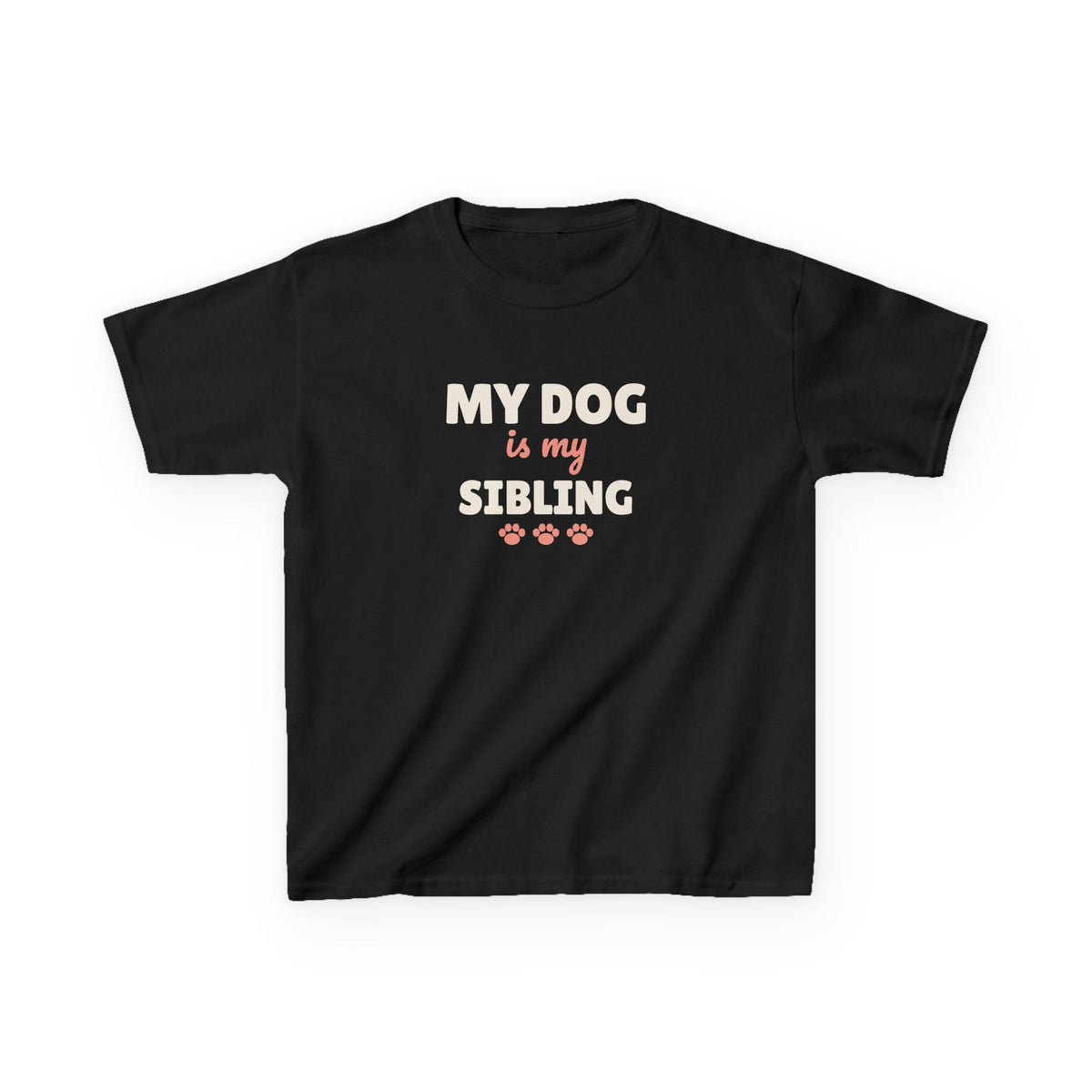 My Dog Is My Sibling Youth T-Shirt, Dog Lover Kids Shirt