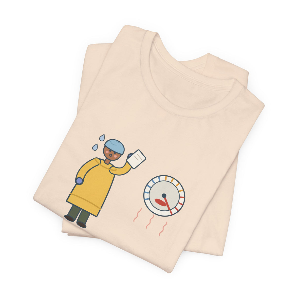 Burn Nurse T-Shirt - Ninety Degrees in the Room. Gowned Up Anyway. Burn Unit Nursing Tee
