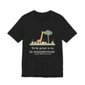Emerson Quote T-Shirt, To Be Great Is to Be Misunderstood, Wisdom Tall Giraffe Tee