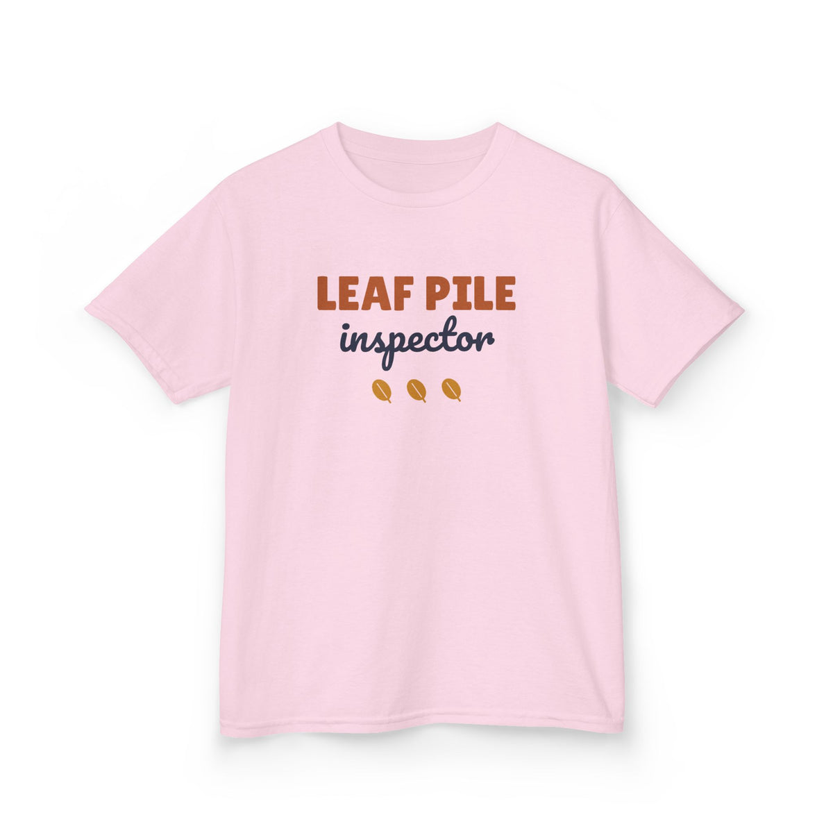Leaf Pile Inspector Youth T-Shirt, Fall Kids Tee