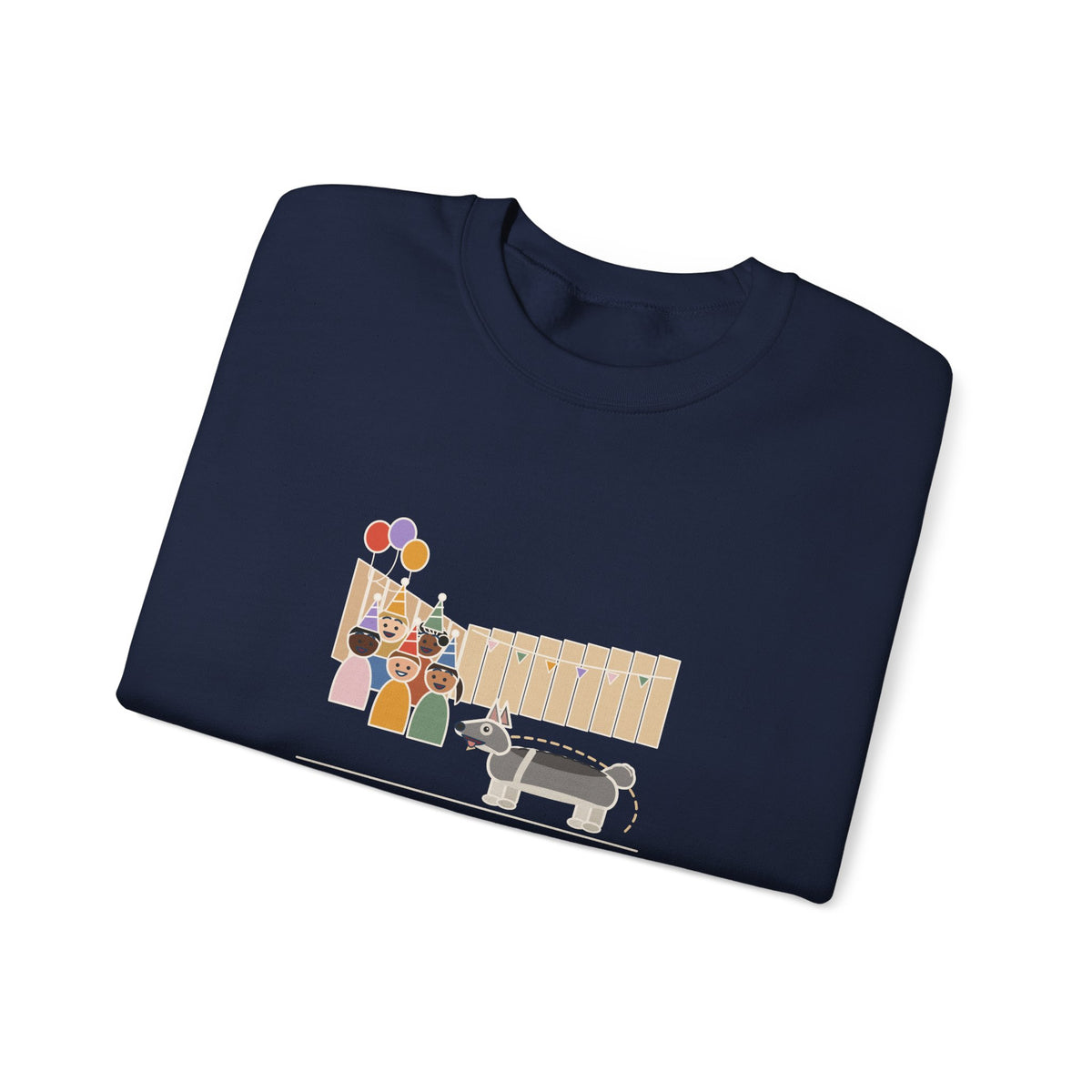 Swedish Vallhund Crewneck Sweatshirt - Herded the Birthday Party Into One Corner