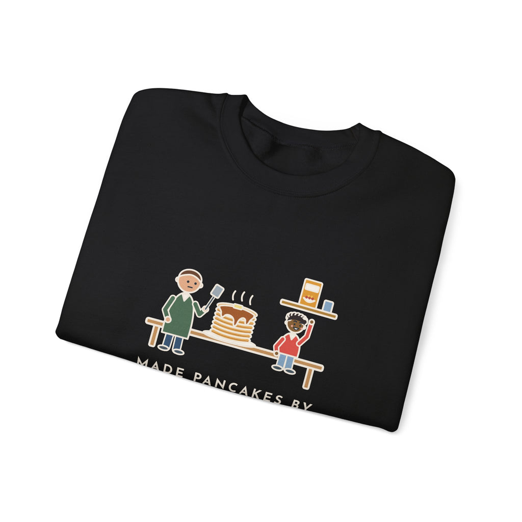 Parent Sweatshirt, Made Pancakes by Special Request, The Kid Now Wanted Cereal, Funny Breakfast Table Crewneck