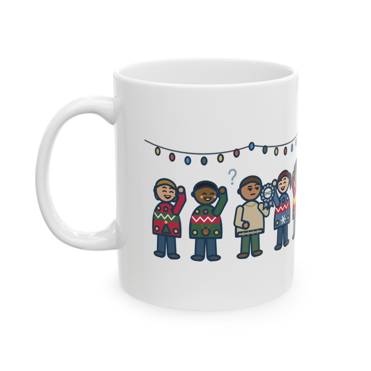 Holiday Sweater Party Mug, Wore My Regular Winter Sweater, Won Second Place, Funny Coffee Mug 11oz