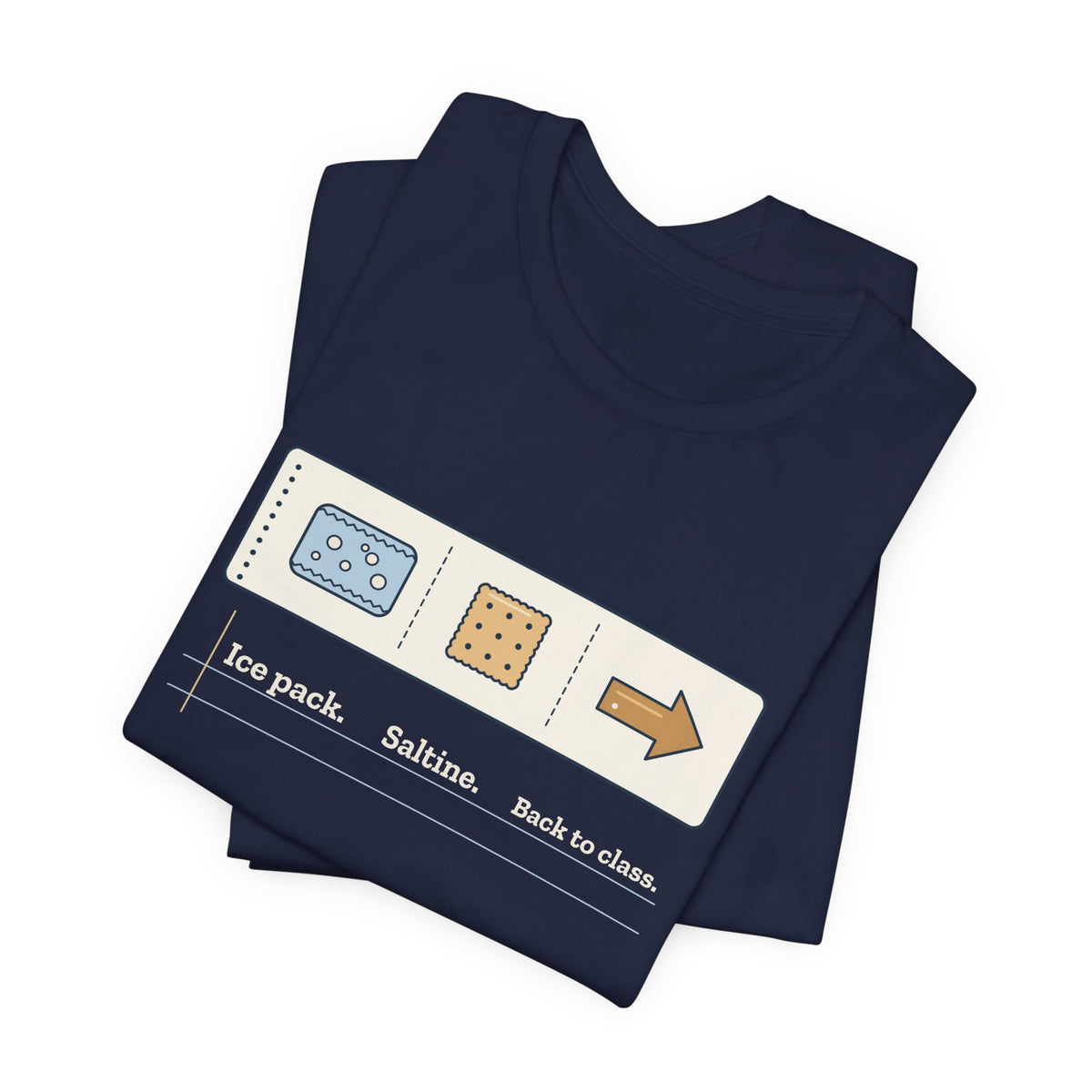 School Nurse T-Shirt - Ice Pack. Saltine. Back to Class. Funny Nurse Tee