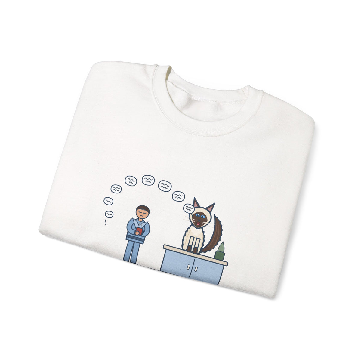 Balinese Cat Crewneck Sweatshirt - The Balinese Replied for Ten Minutes