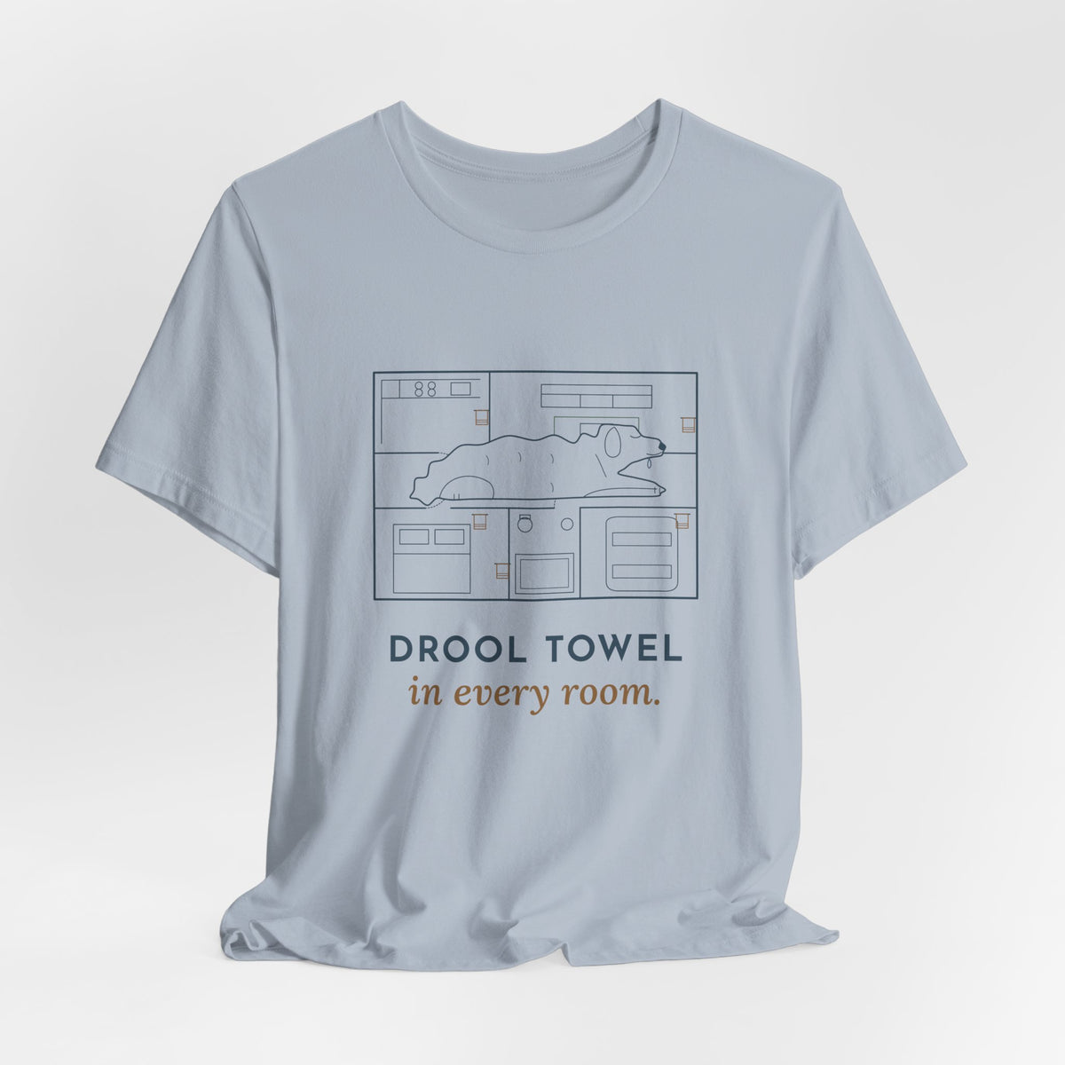 Newfoundland Dog T-Shirt - Drool Towel in Every Room Funny Newfie Owner Tee