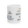 Burmilla Cat Mug - Twelve Years Old. Still Pounces on My Shoelaces. 11oz Coffee Mug