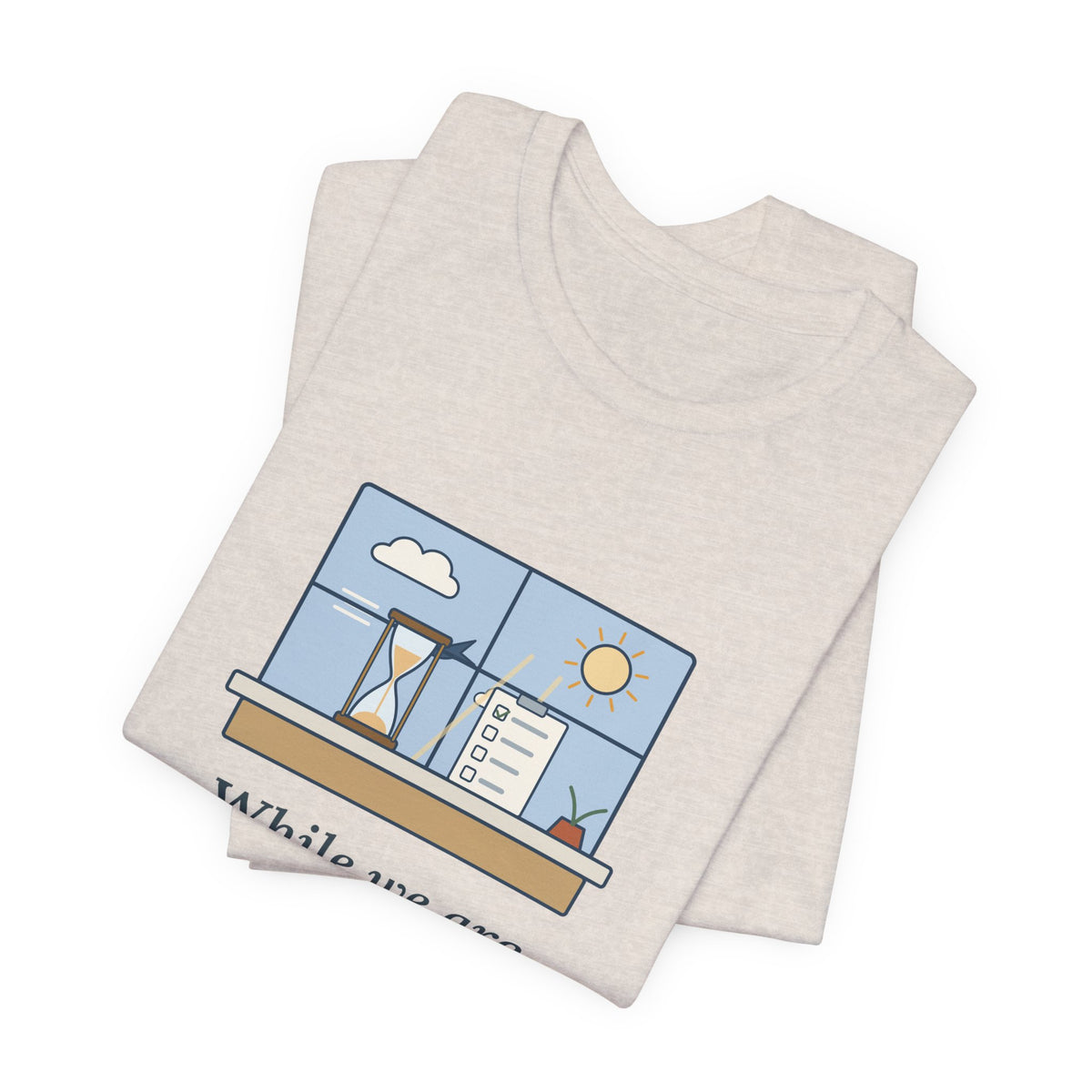 Seneca Quote T-Shirt, While We Are Postponing, Life Speeds By, Stoic Swift Past the Window Tee