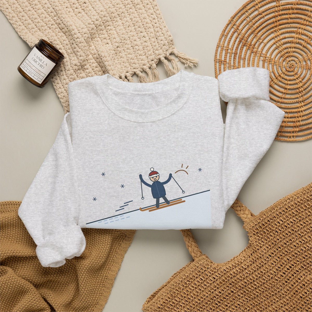 Cross-Country Ski Crewneck Sweatshirt - I Guessed the Wax Wrong. Nordic Skier Apres Gift