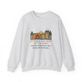 Pitched the Tent in the Dark Sweatshirt, Funny Camping Crewneck with Outhouse View