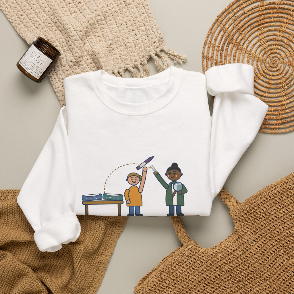 Cast Clinic Nurse Crewneck Sweatshirt - Missing Crayon Found Inside the Cast Nurse Gift