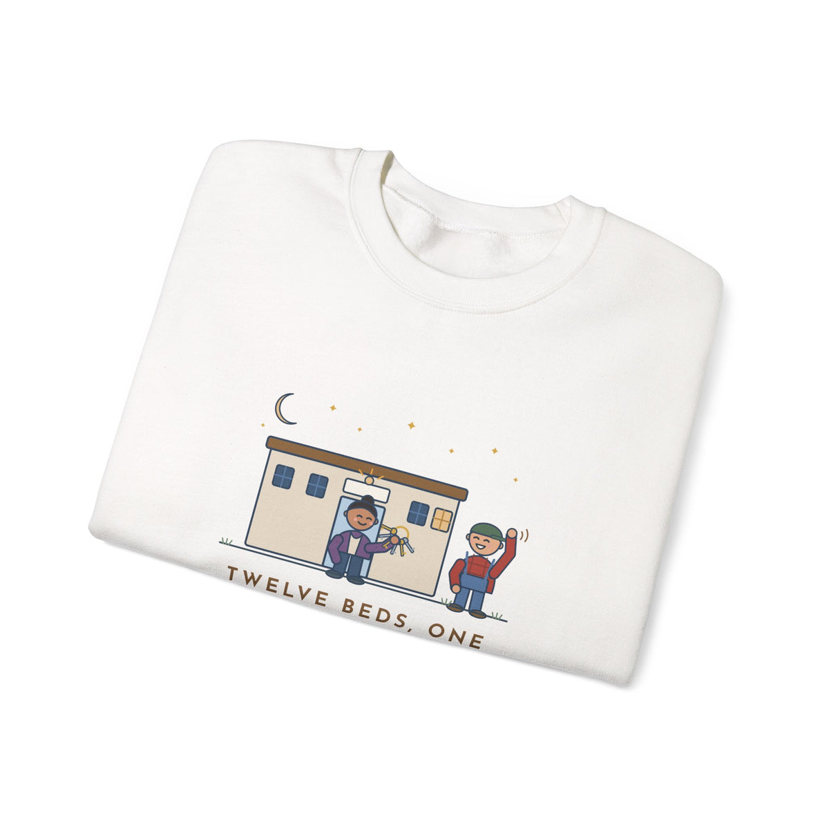 Critical Access Nurse Crewneck Sweatshirt - Twelve Beds, One Night Nurse, I Also Unlock the Door
