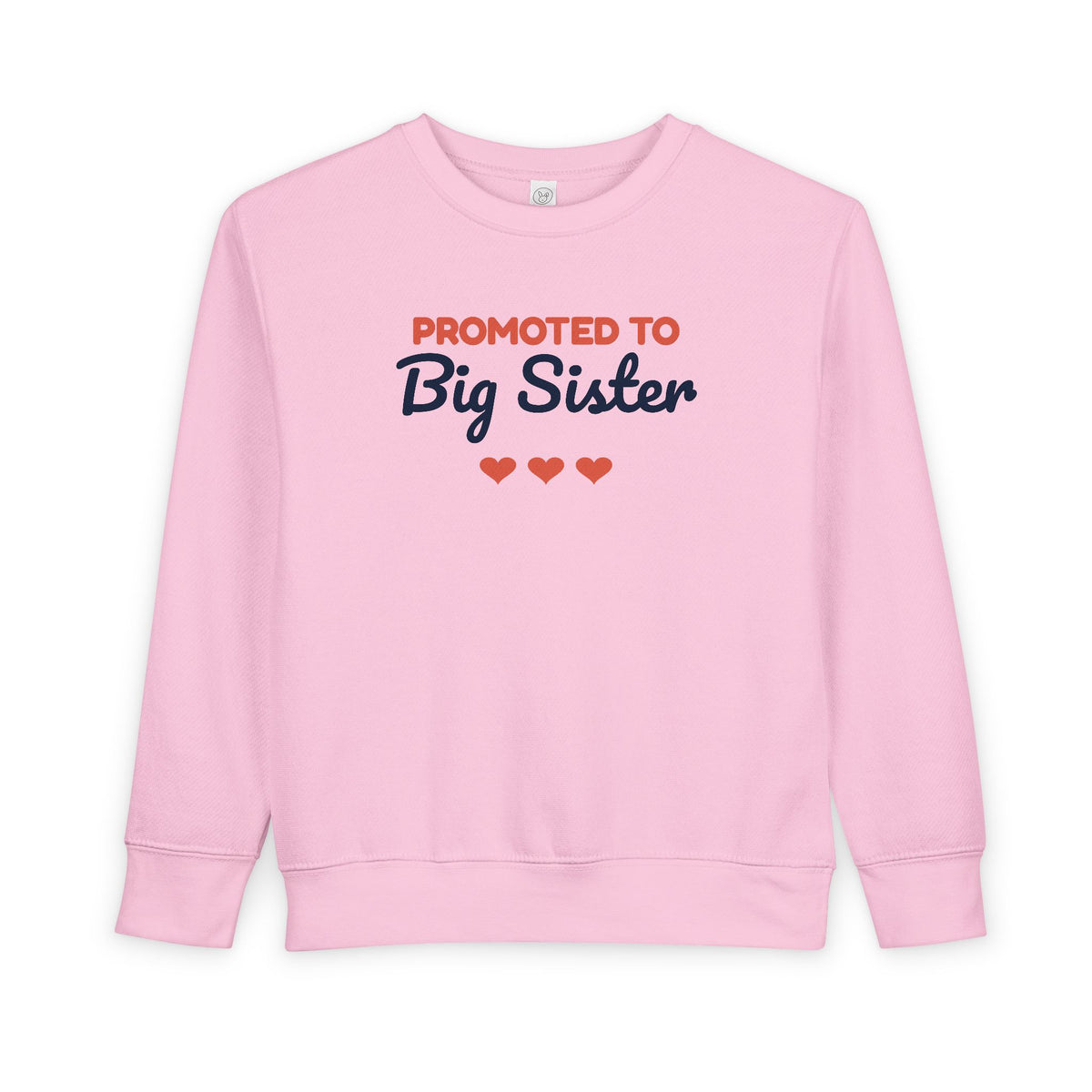 Promoted to Big Sister Toddler Sweatshirt, Pregnancy Announcement Crewneck