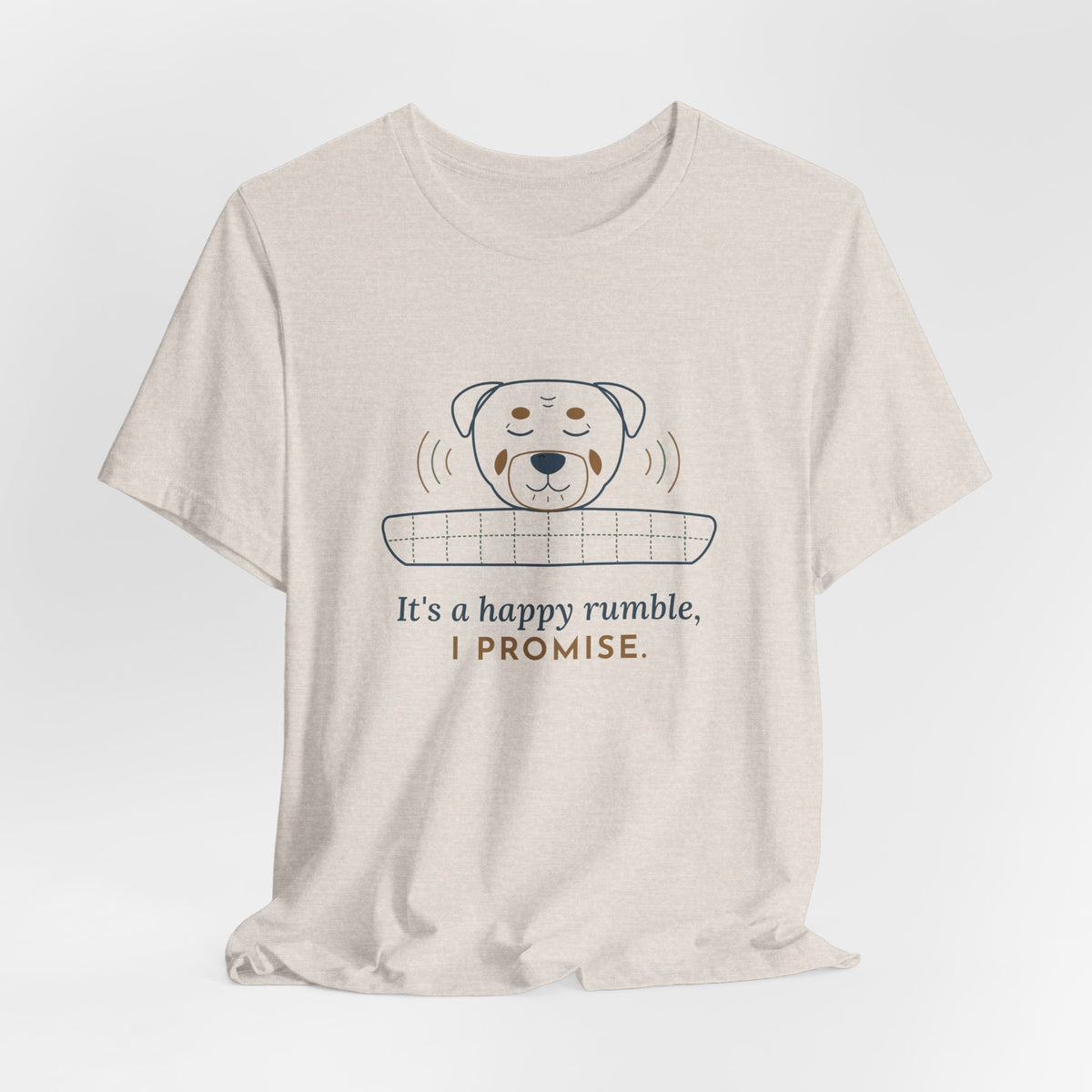 Rottweiler T-Shirt - It's a Happy Rumble, I Promise Gentle Rottie Owner Tee