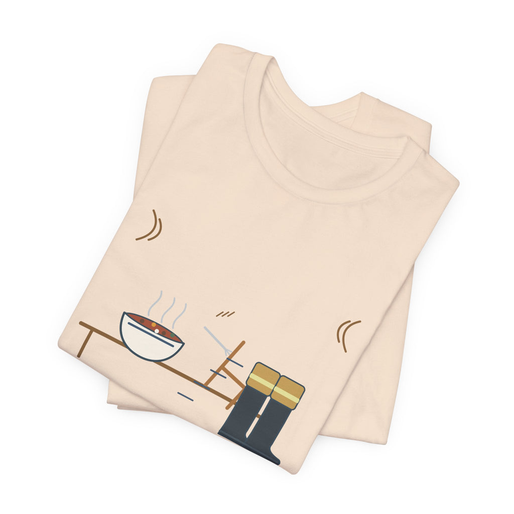 Firefighter T-Shirt - Dinner's Served. Tones Just Dropped. Funny Firehouse Tee