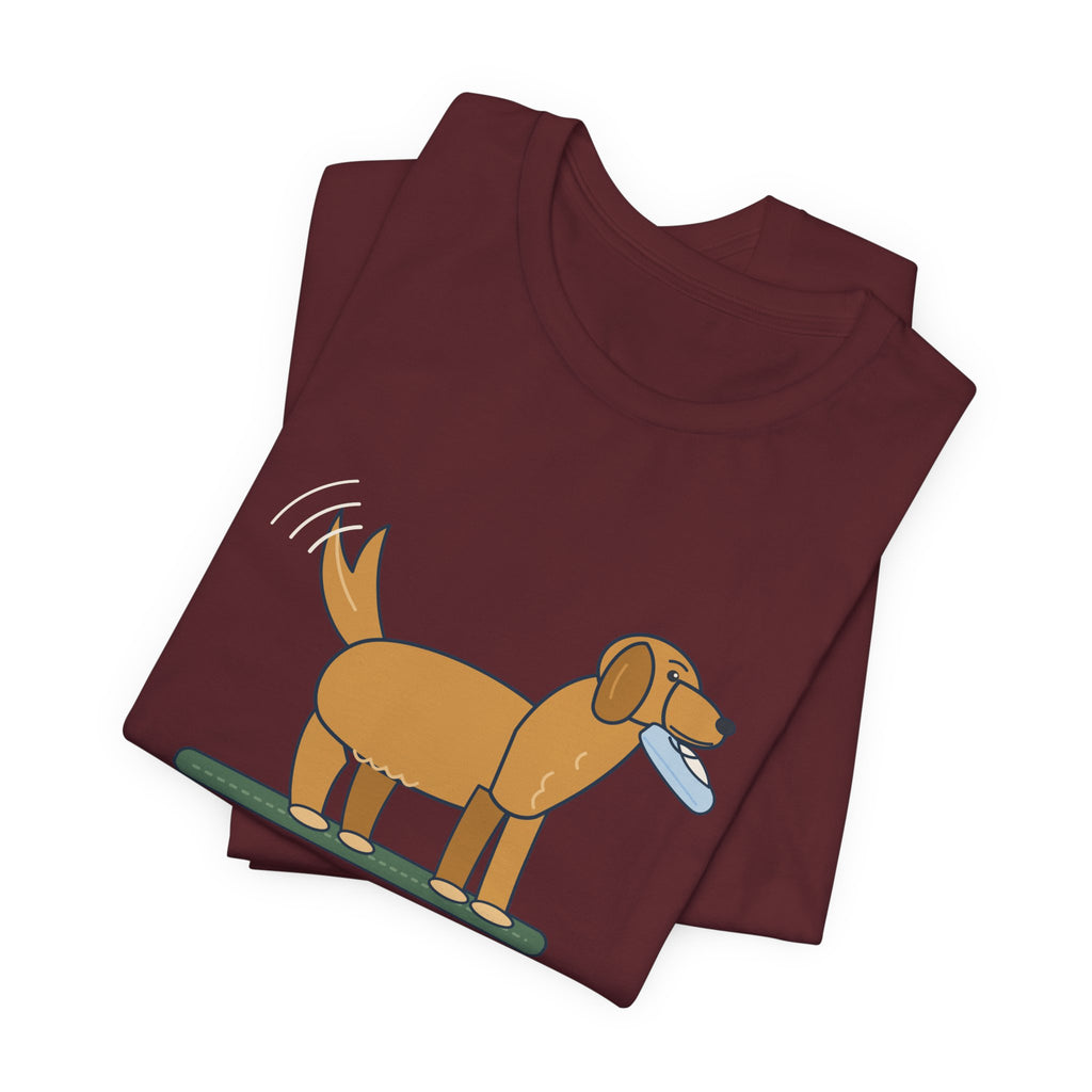 Golden Retriever T-Shirt - Gift in Mouth, Tail in Overdrive Funny Golden Owner Tee