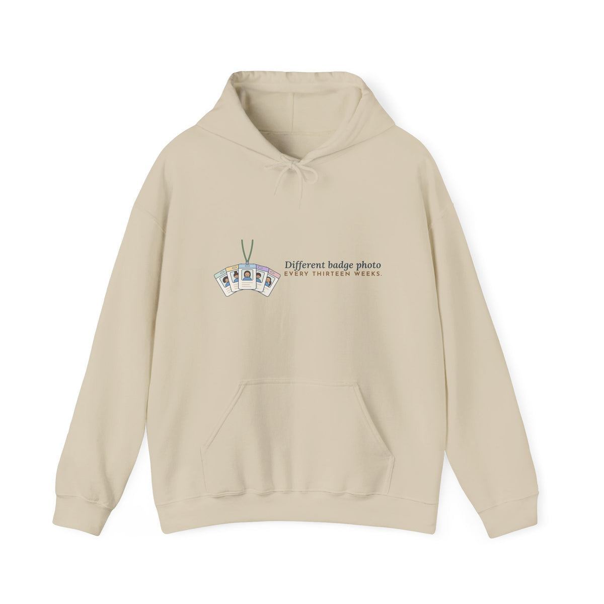 Travel Nurse Hoodie - Different Badge Photo Every Thirteen Weeks Nurse Gift