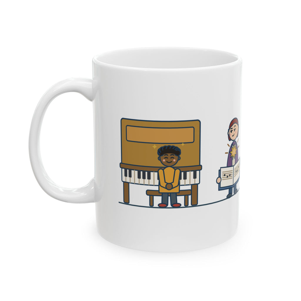 Piano Teacher Mug - Practiced All Week, The New Book's Spine Still Crackles 11oz Coffee Mug