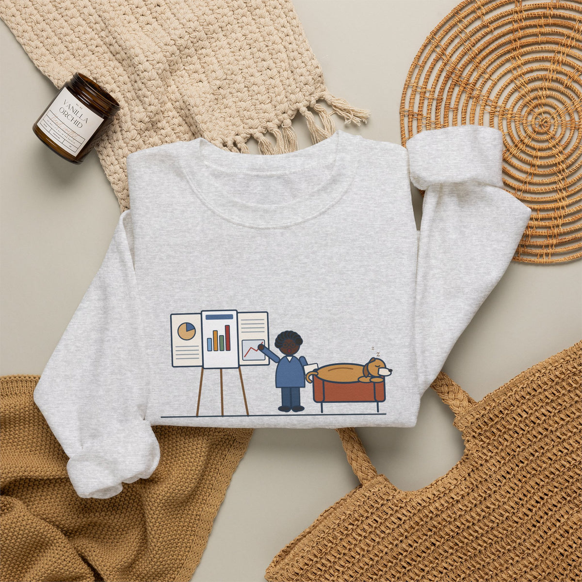 Doctor of Nursing Practice Sweatshirt, Read My Capstone Poster to the Dog Four Times Before the Defense, Funny Practice Run Crewneck