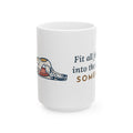 Large 15oz Borzoi Mug - All Four Legs in the Cat Bed Elegant Long Dog Gift