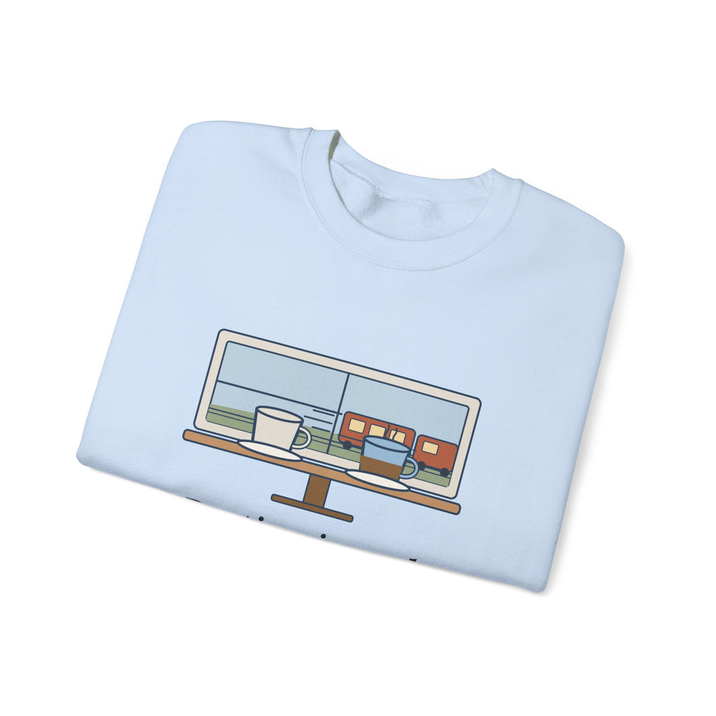 Parting Is Such Sweet Sorrow Sweatshirt, Literary Shakespeare Quote Crewneck with Cafe Window