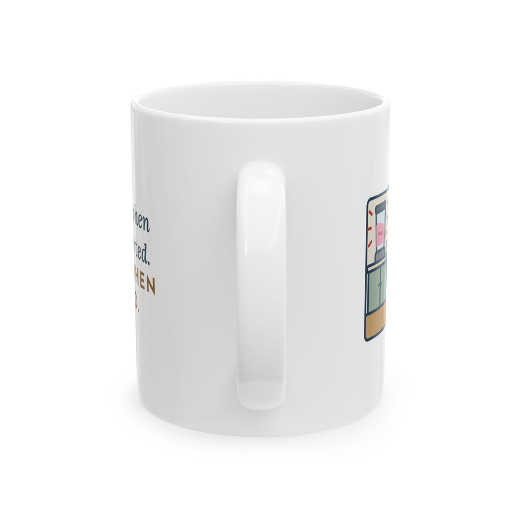 Korat Cat Mug - Left the Room When the Blender Started. Came Back When It Stopped. 11oz Mug