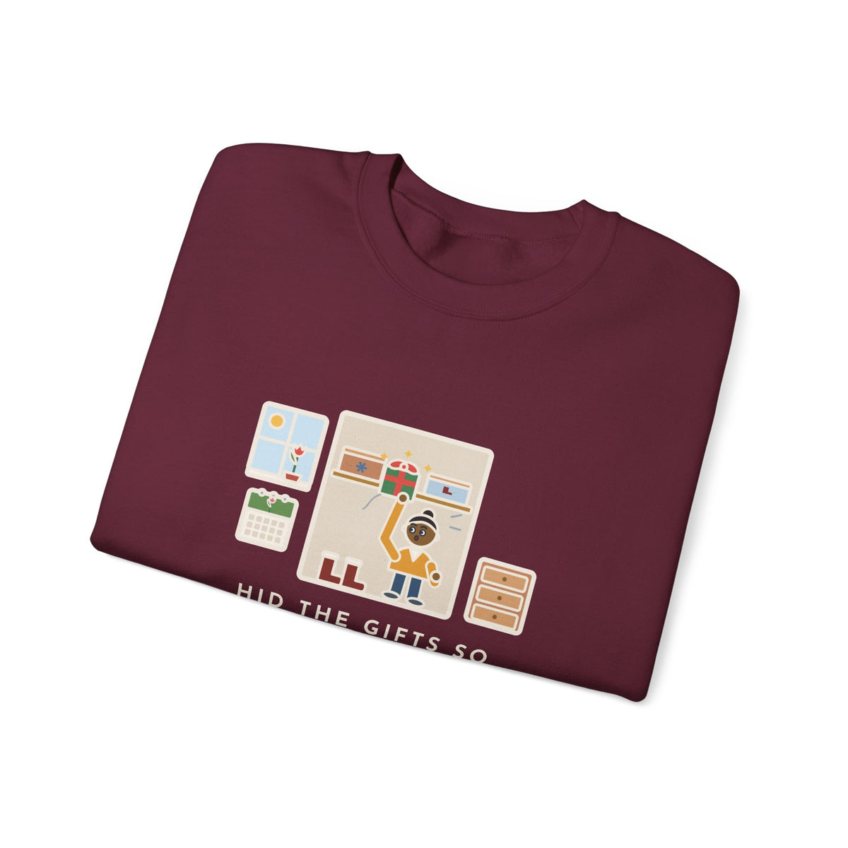 Hidden Gifts Sweatshirt, Hid Them So Well in November, Found Them in March, Funny Spring Closet Crewneck