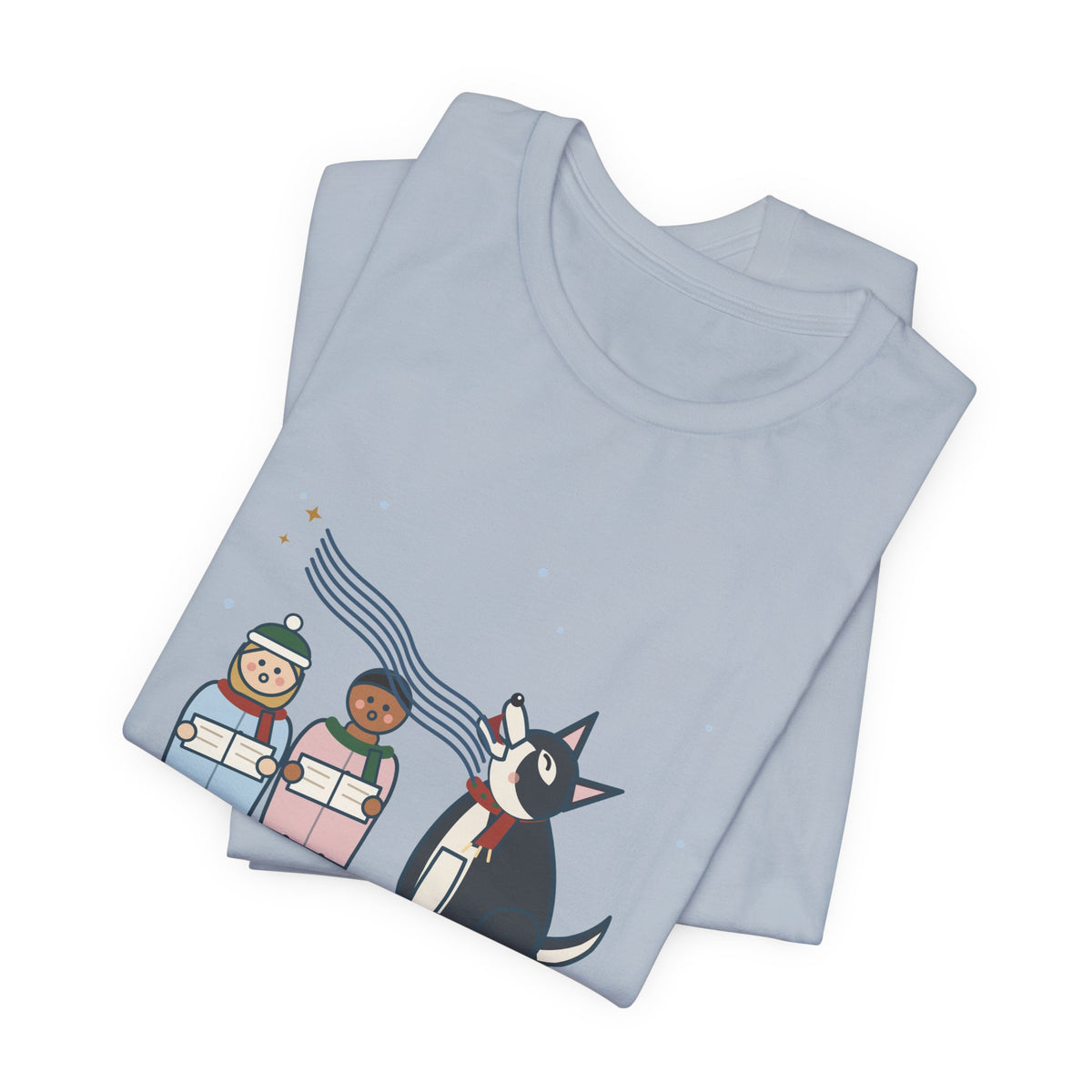 Siberian Husky Christmas T-Shirt - I Harmonize With Every Carol Funny Husky Tee