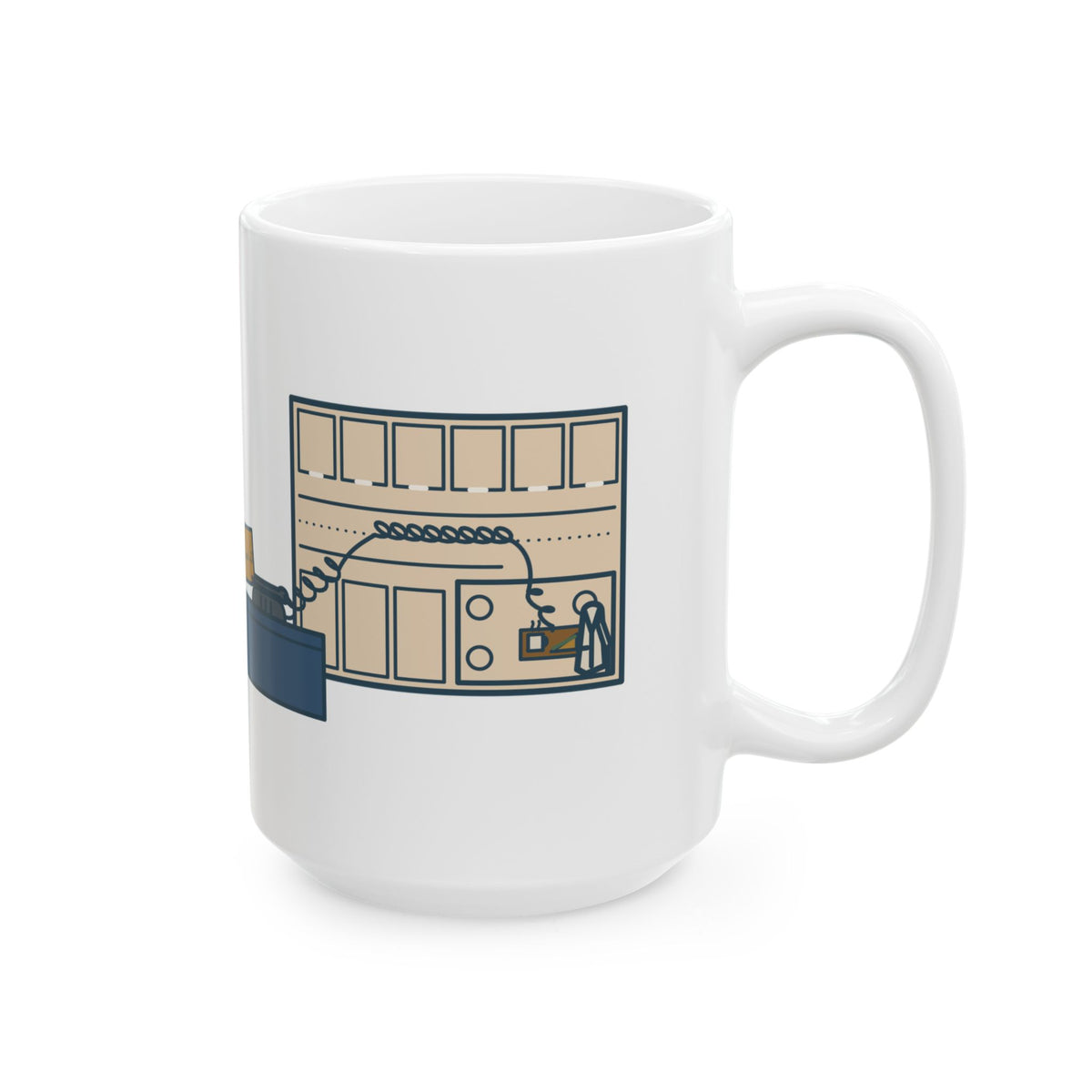 Large 15oz Health Unit Coordinator Mug - Every Missing Doctor Is in the Cafeteria
