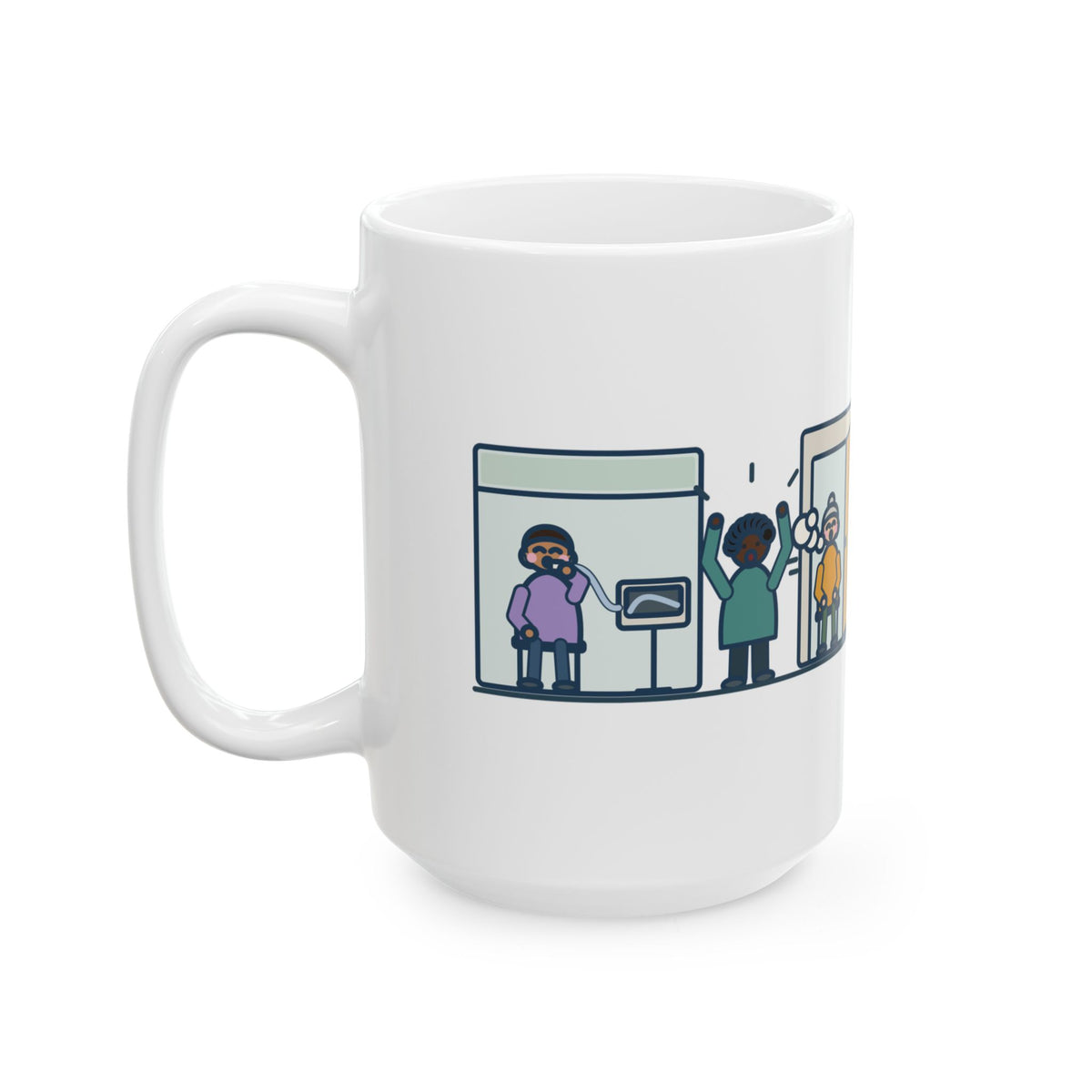 Large Pulmonary Function Nurse Mug 15oz - Cheer So Loud Two Booths Exhale